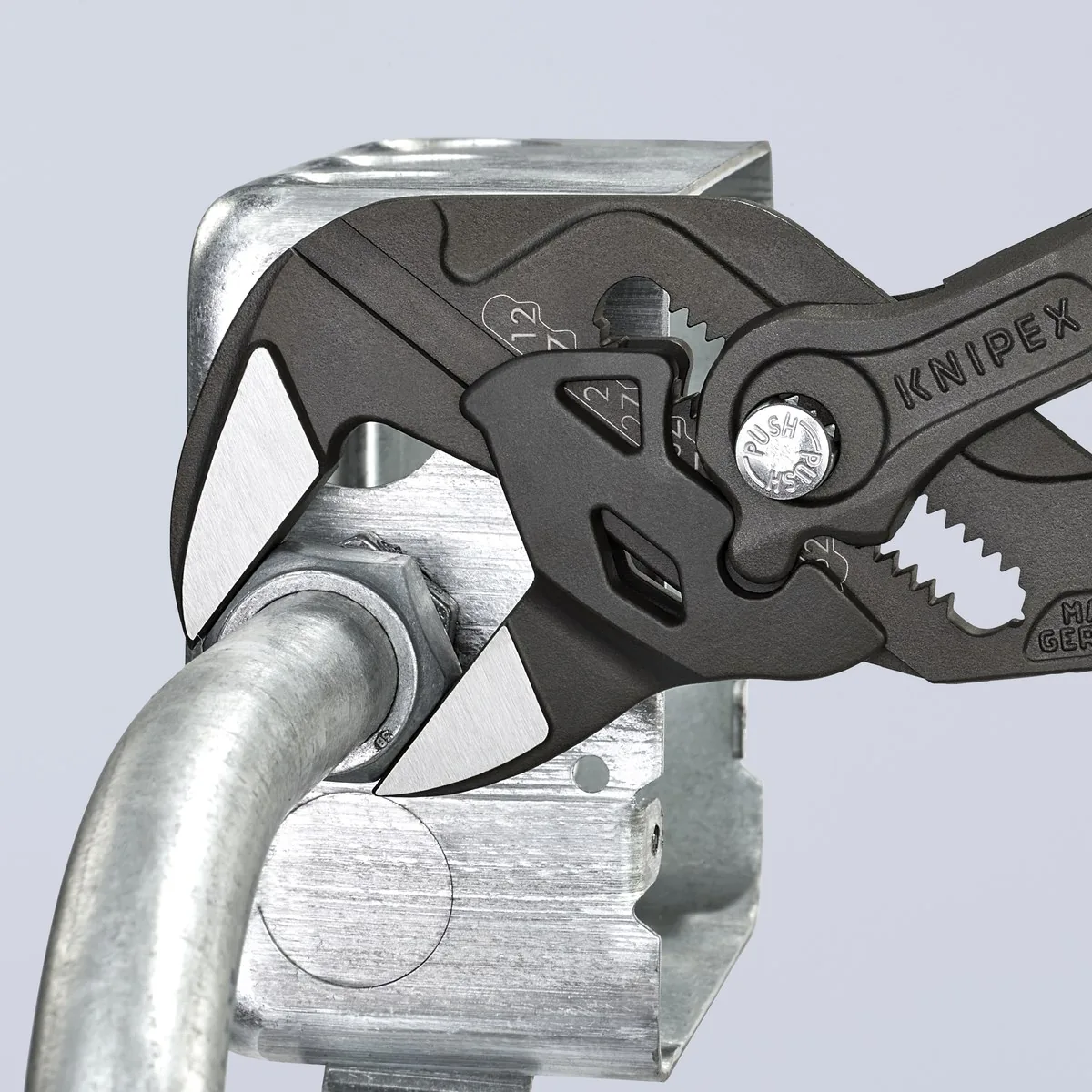 Kìm mỏ lết KNIPEX 86 01 250 SB cán bọc nhựa nhám, bề mặt tôi đen trong dầu nhiều pha thumbnail 7