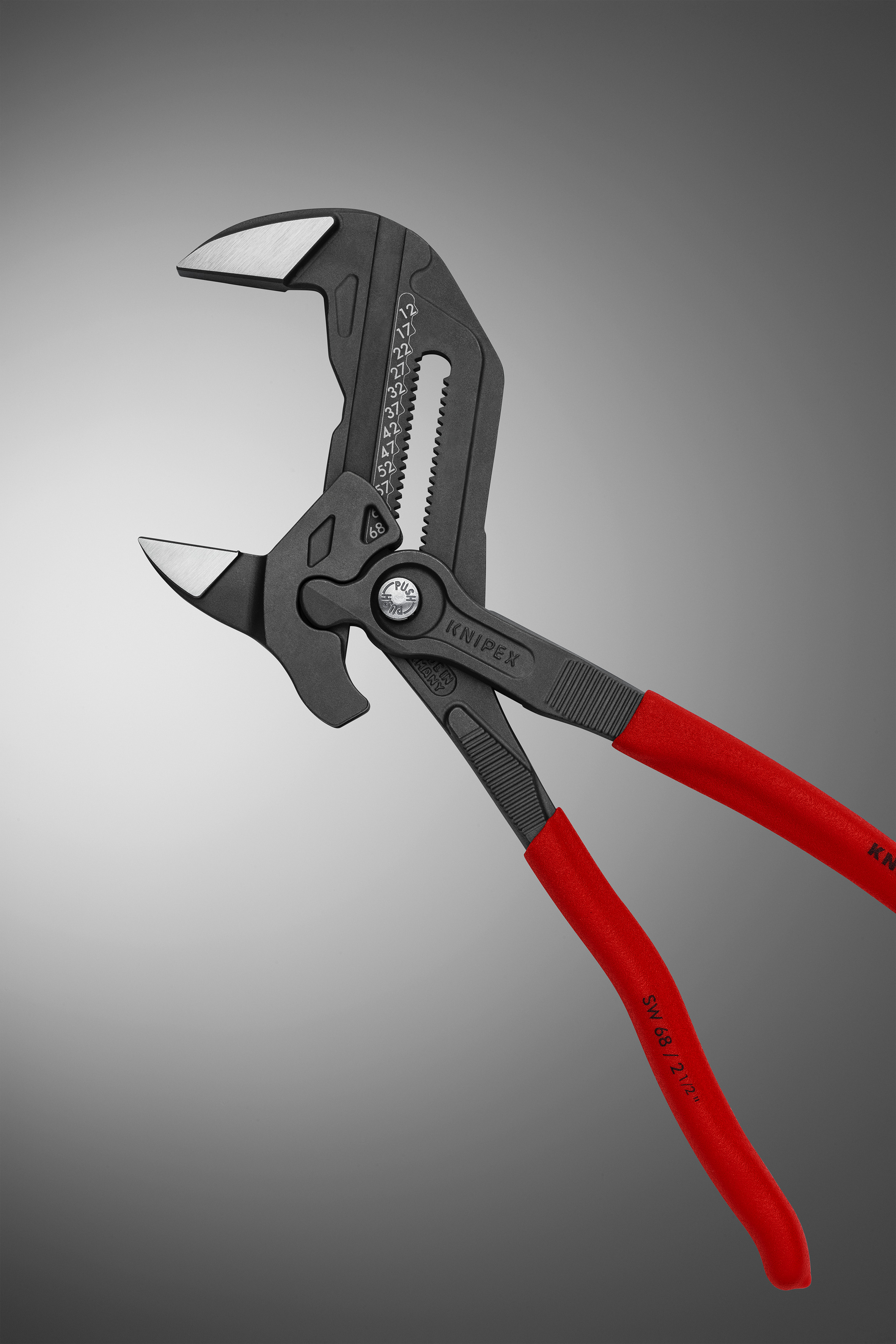 KNIPEX 86 01 300 Pliers Wrench pliers and a wrench in a single tool 300 mm grey atramentized with non-slip plastic coating polished thumbnail 8