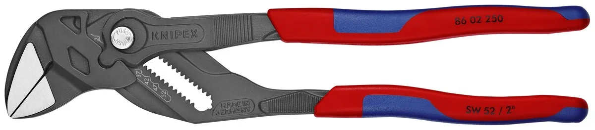 KNIPEX 86 02 250 Pliers Wrenches pliers and a wrench in a single tool 250 mm grey atramentized with multi-component handles polished thumbnail 4
