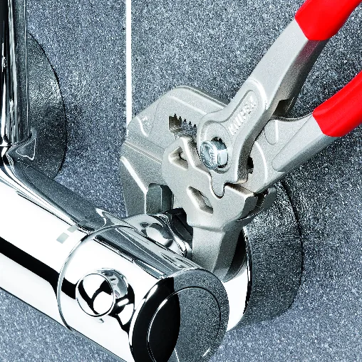 KNIPEX 86 03 150 Pliers Wrench pliers and a wrench in a single tool 150 mm chrome-plated with plastic coating chrome-plated thumbnail 4