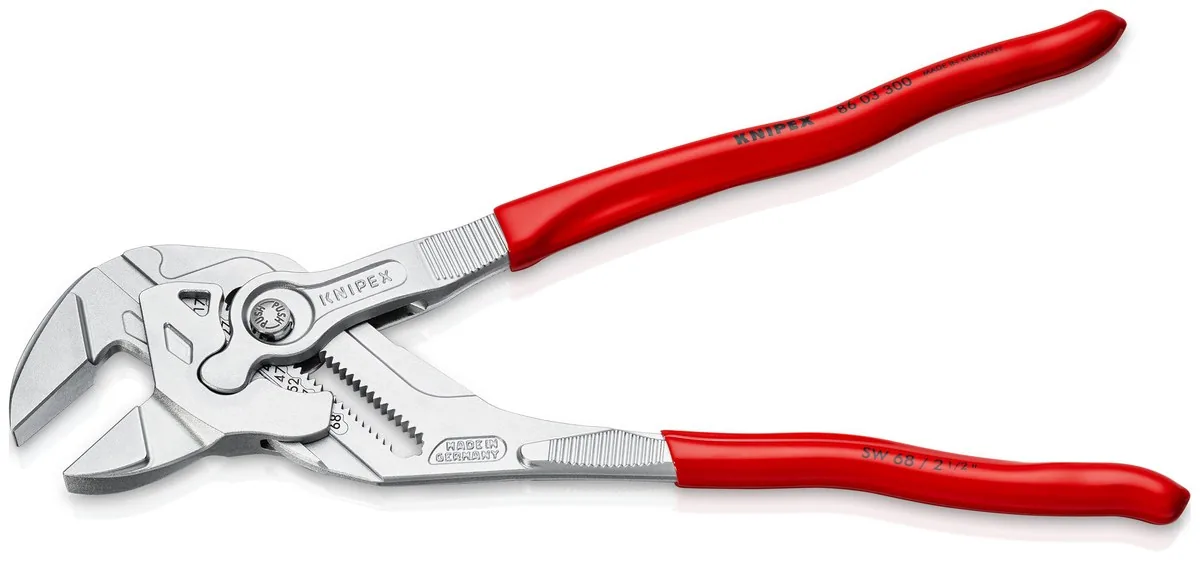 KNIPEX 86 03 300 SB Pliers Wrench pliers and a wrench in a single tool 300 mm chrome-plated with plastic coating chrome-plated thumbnail 3