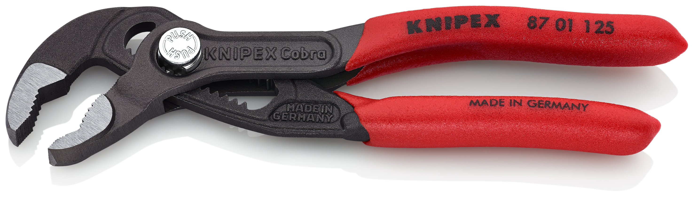 KNIPEX 87 01 125 SB Cobra® High-Tech Water Pump Pliers 125 mm grey atramentized with non-slip plastic coating polished thumbnail 2