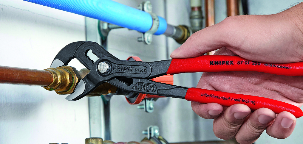 KNIPEX 87 01 250 SB Cobra® High-Tech Water Pump Pliers 250 mm grey atramentized with non-slip plastic coating polished thumbnail 6