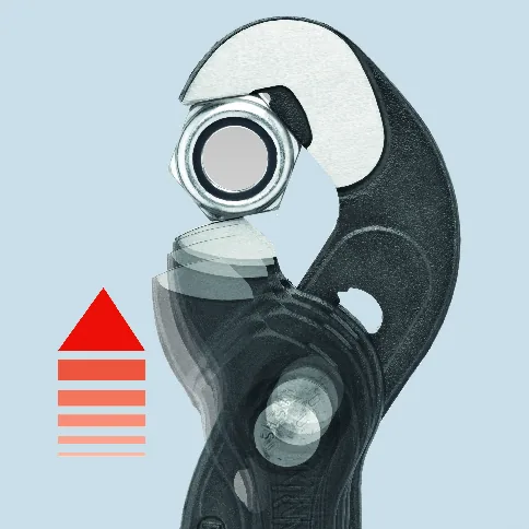 KNIPEX 87 41 250 Multiple Slip Joint Spanner 250 mm grey atramentized with non-slip plastic coating polished thumbnail 4