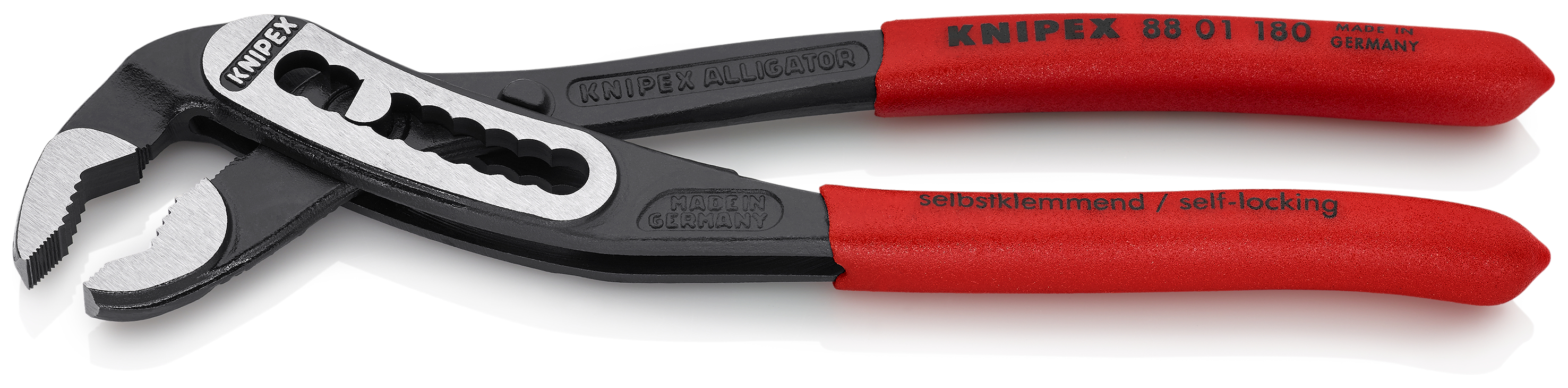 KNIPEX 88 01 180 Alligator® Water Pump Pliers 180 mm black atramentized with non-slip plastic coating polished thumbnail 2