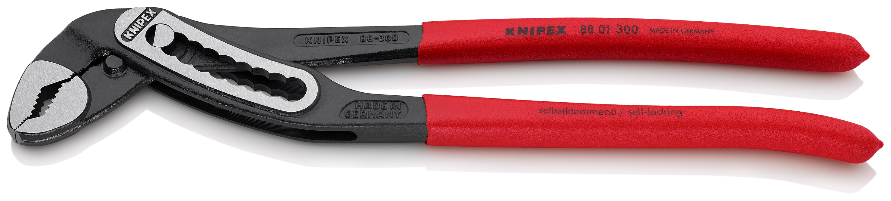 KNIPEX 88 01 300 Alligator® Water Pump Pliers 300 mm black atramentized with non-slip plastic coating polished