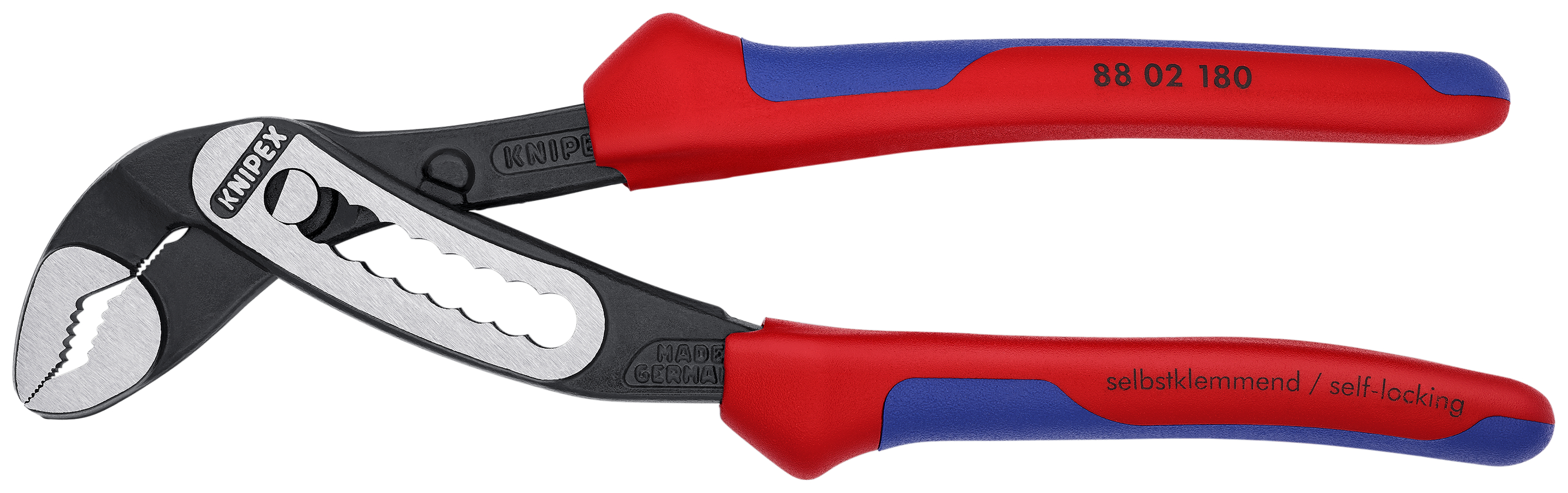 KNIPEX 88 02 180 Alligator® Water Pump Pliers 180 mm black atramentized with comfort handles polished thumbnail 3