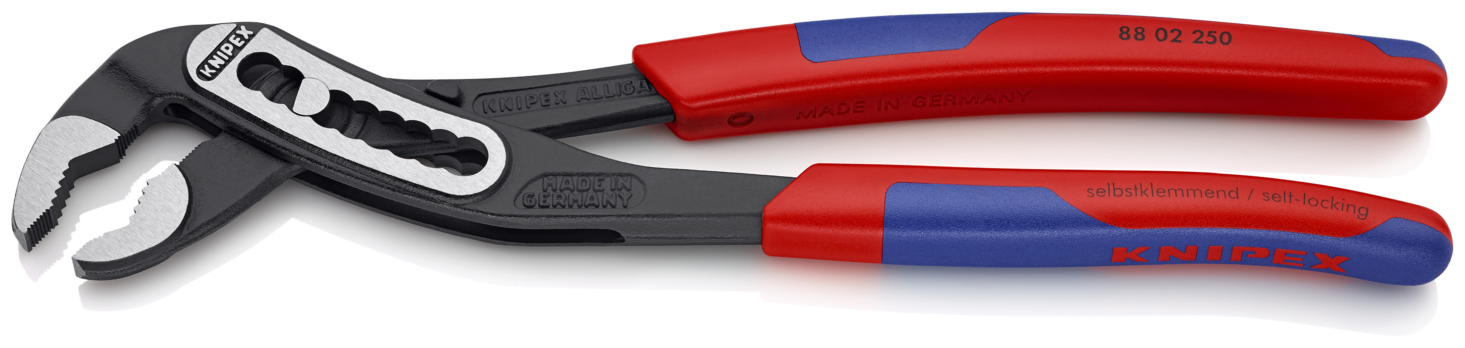 KNIPEX 88 02 250 SB Alligator® Water Pump Pliers 250 mm black atramentized with slim multi-component grips polished thumbnail 2