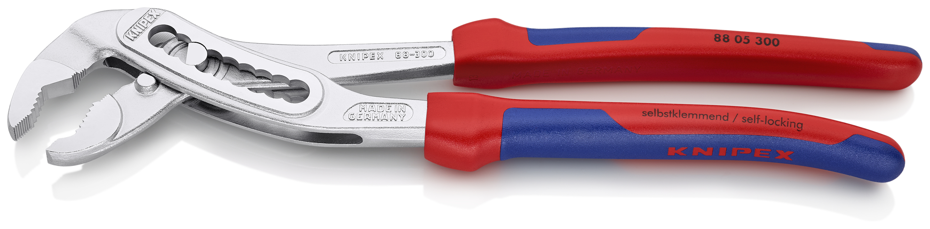 KNIPEX 88 05 300 Alligator® Water Pump Pliers 300 mm chrome-plated with comfort handles chrome-plated thumbnail 2