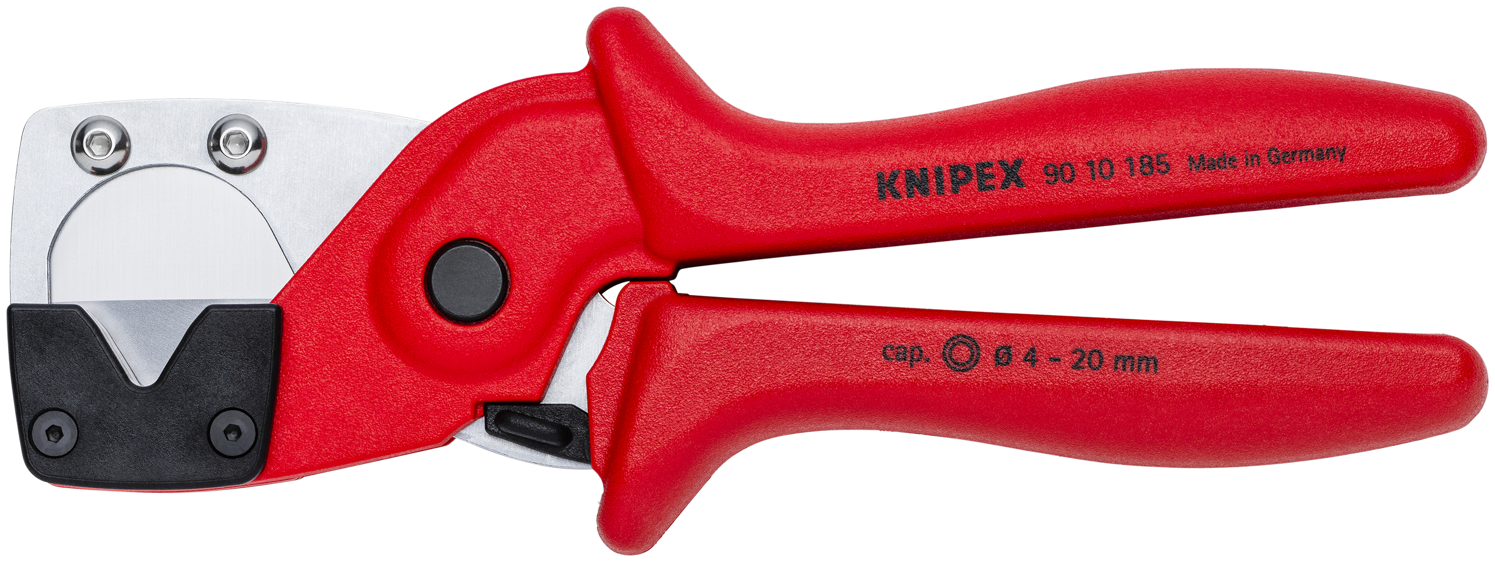 KNIPEX 90 10 185 SB Pipe cutter for multilayer and pneumatic hoses 185 mm glass fibre reinforced plastic handles