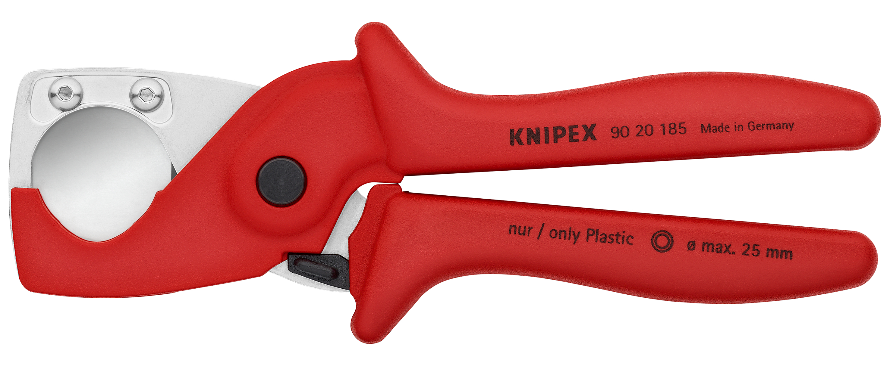 KNIPEX 90 20 185 SB PlastiCut® Cutter for flexible hoses and plastic conduit pipes 185 mm glass fibre reinforced plastic handles chrome-plated thumbnail 6