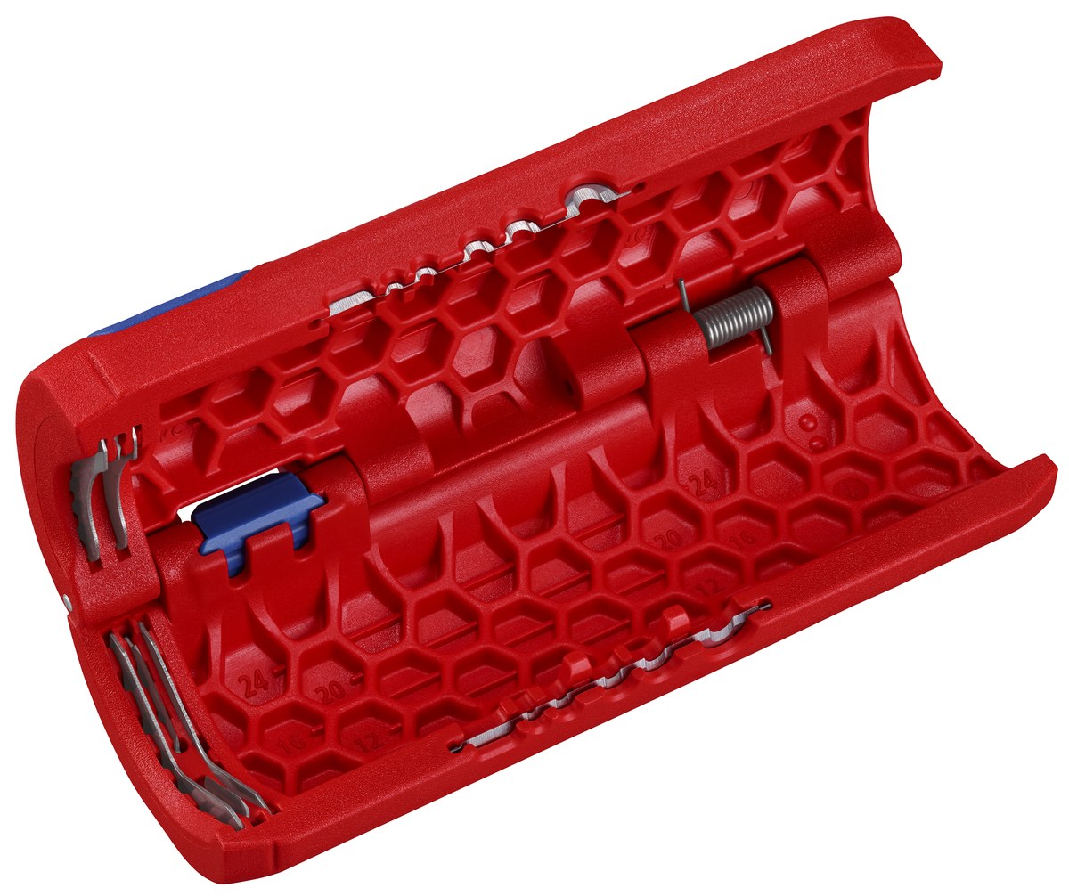 Dao cắt ống nhựa ruột gà 3/4-1 inch corrugated KNIPEX 90 22 02 SB đường kính từ Ø13 đến Ø40mm
