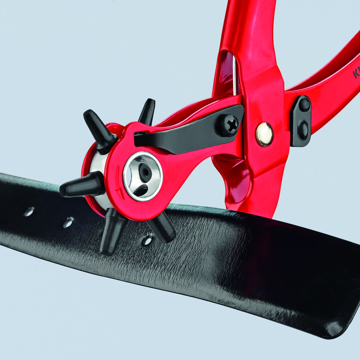 KNIPEX 90 70 220 SB Revolving Punch Pliers 220 mm red powder-coated thumbnail 3