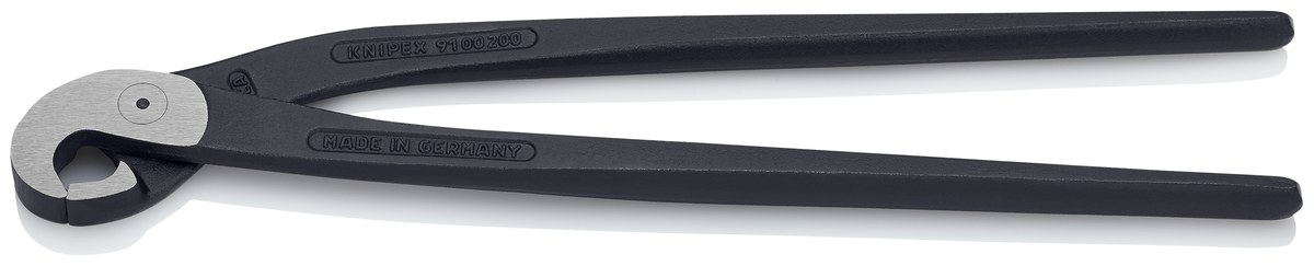 KNIPEX 91 00 200 Tile Nibbling Pincer (Parrot Beak Pincer) 200 mm black atramentized polished