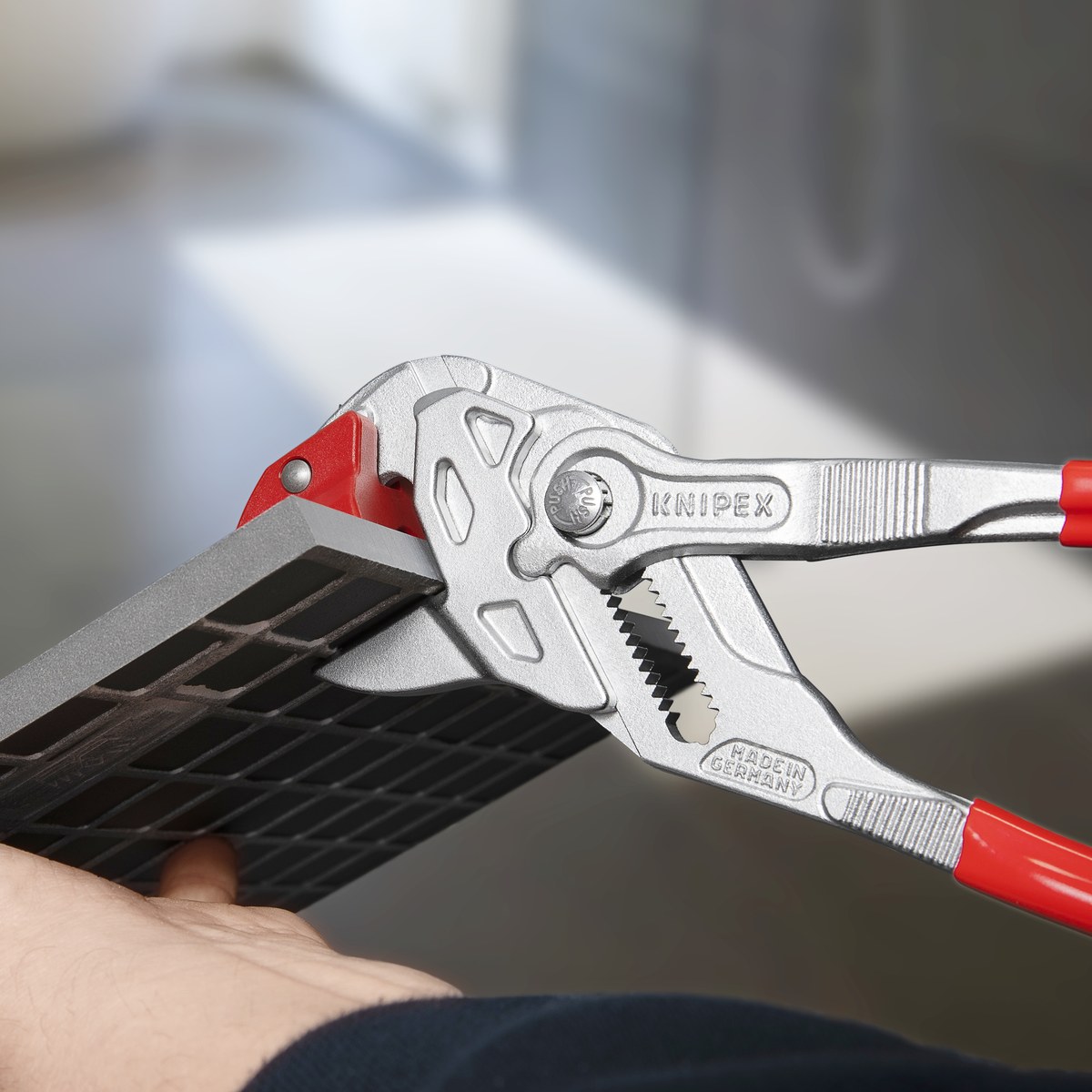 KNIPEX 91 13 250 SB Tile Breaking Pliers 250 mm chrome-plated with plastic coating chrome-plated thumbnail 7