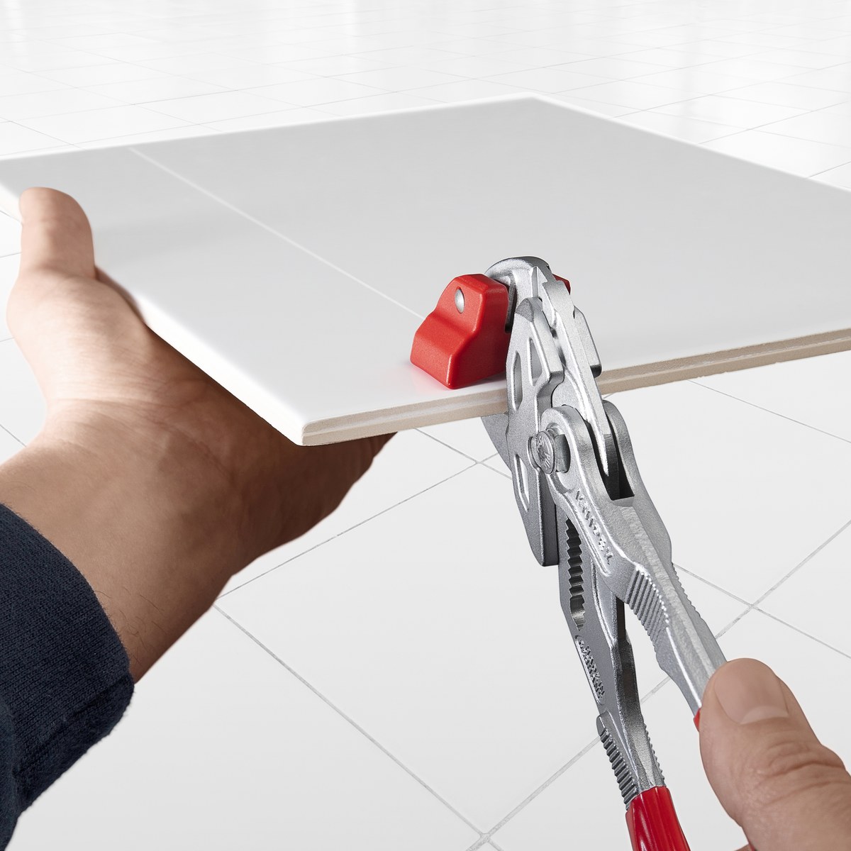 KNIPEX 91 13 250 SB Tile Breaking Pliers 250 mm chrome-plated with plastic coating chrome-plated thumbnail 8