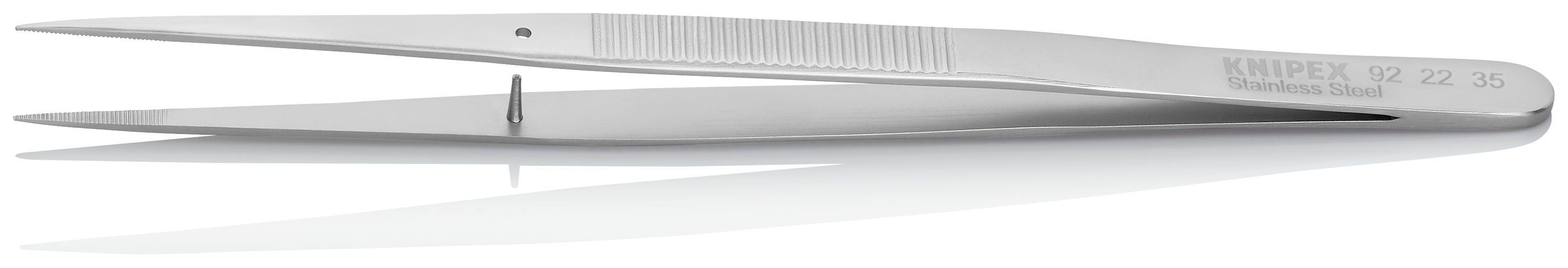 KNIPEX 92 22 35 Precision Tweezers for fine mechanics 155 mm serrated thumbnail 2