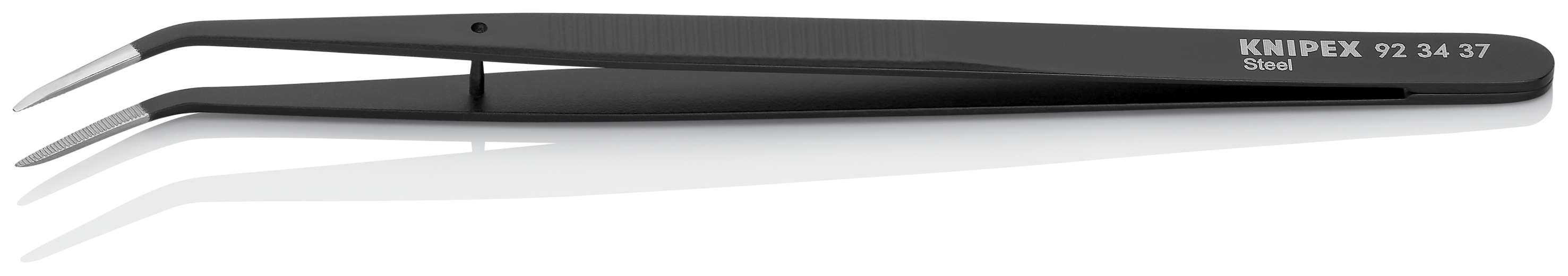 KNIPEX 92 34 37 Precision Tweezers for fine mechanics 155 mm serrated thumbnail 2