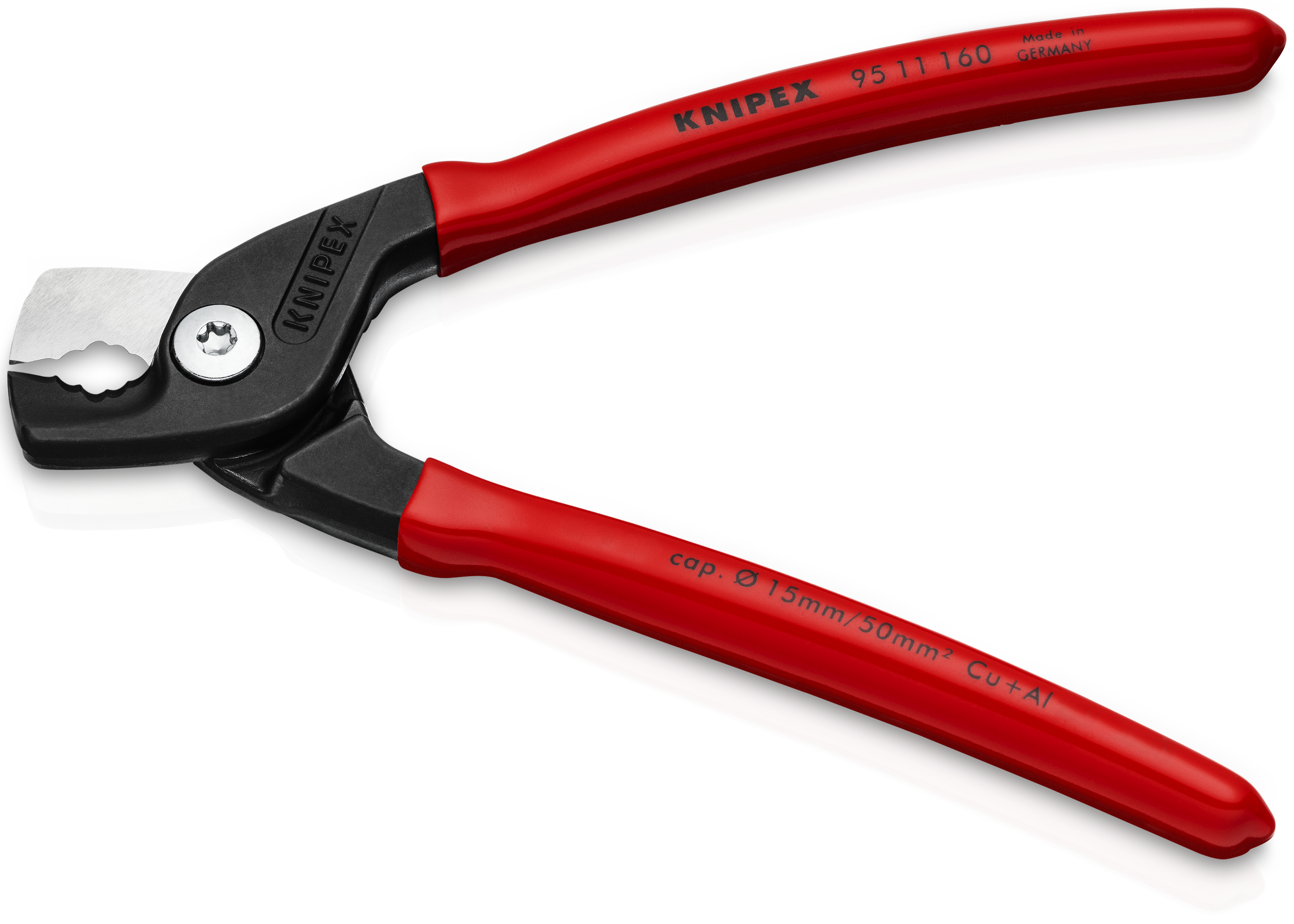 KNIPEX 95 11 160 SB StepCut® Cable Shears 160 mm burnished with plastic coating thumbnail 2