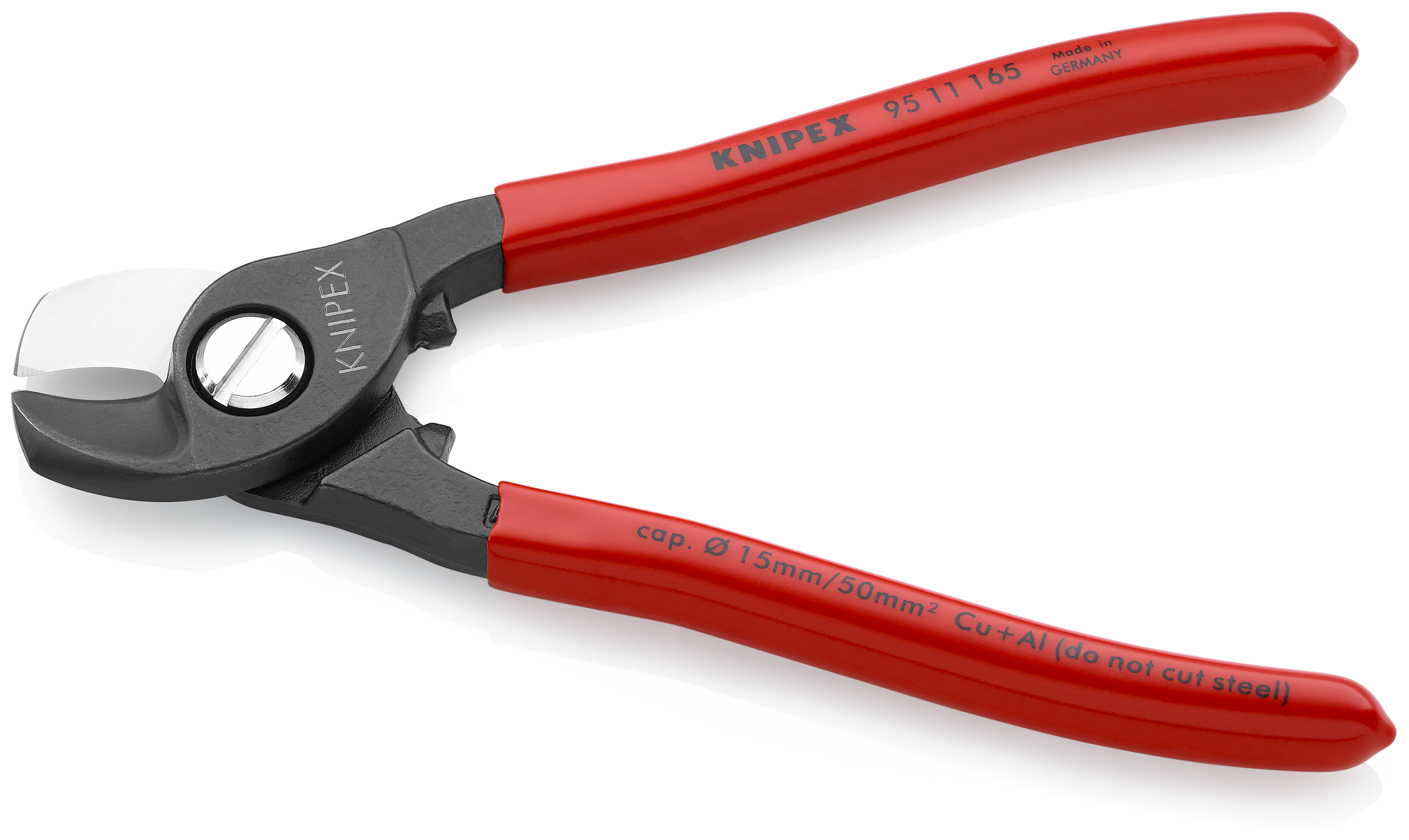 KNIPEX 95 11 165 SB Cable Shears 165 mm burnished with plastic coating thumbnail 2