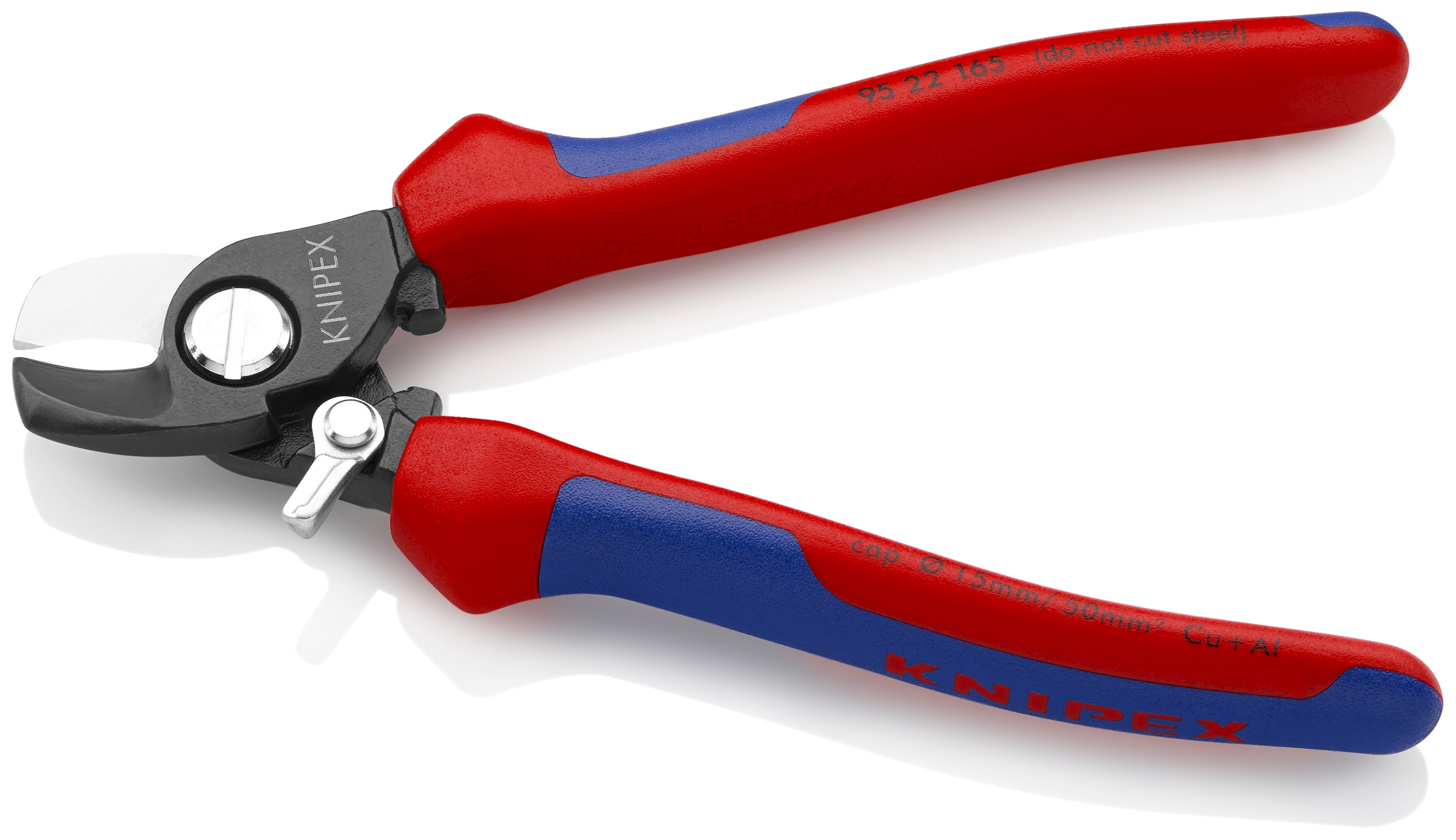 KNIPEX 95 22 165 Cable Shears With opening spring 165 mm burnished with comfort handles thumbnail 2