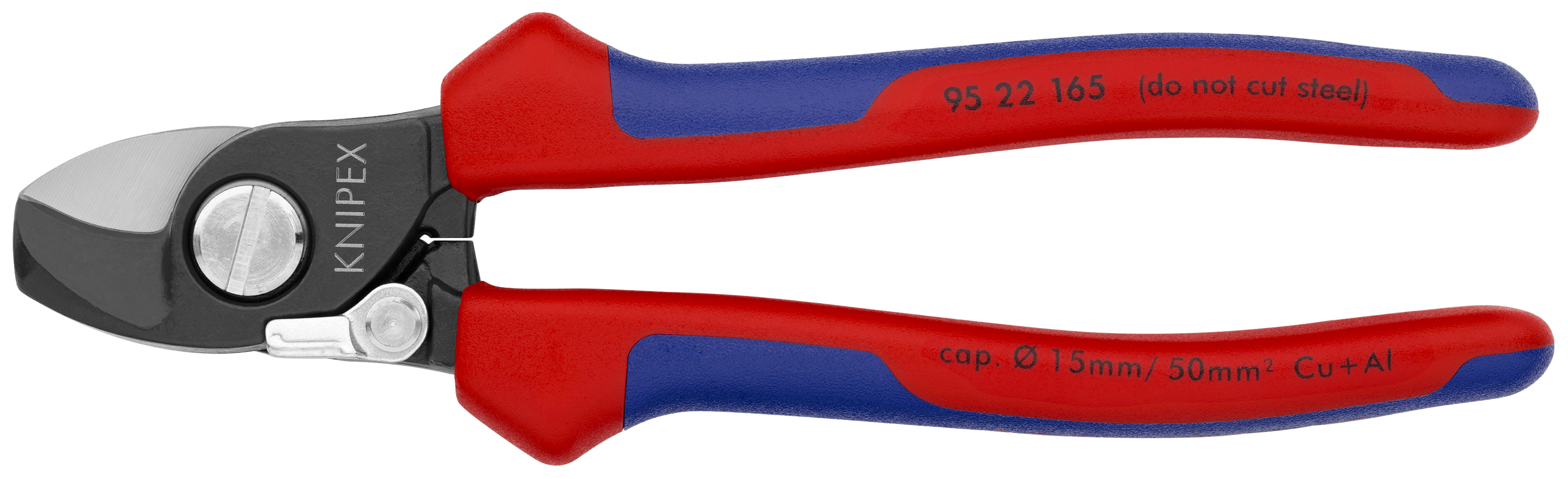 KNIPEX 95 22 165 Cable Shears With opening spring 165 mm burnished with comfort handles thumbnail 3