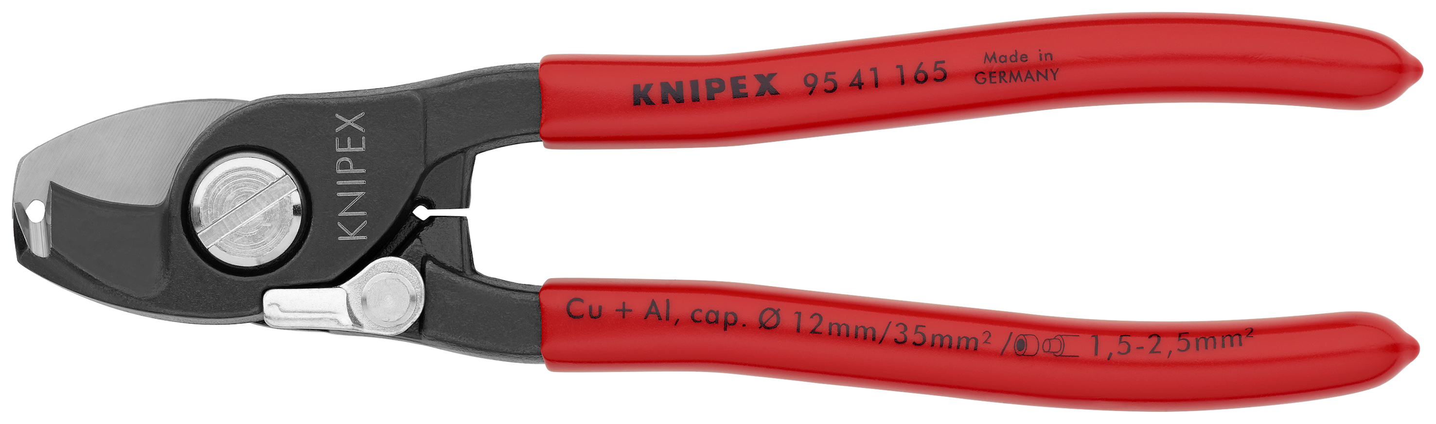 KNIPEX 95 41 165 Cable Shears 165 mm burnished with plastic coating thumbnail 5