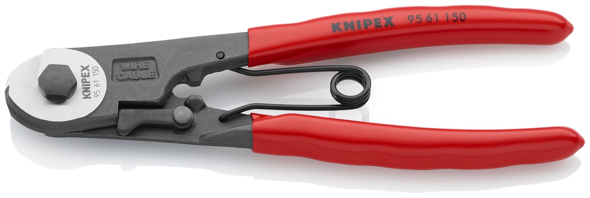 Kìm cắt cáp thép KNIPEX 95 61 150, dài 150mm