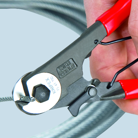 Kìm cắt cáp thép KNIPEX 95 61 150, dài 150mm thumbnail 3