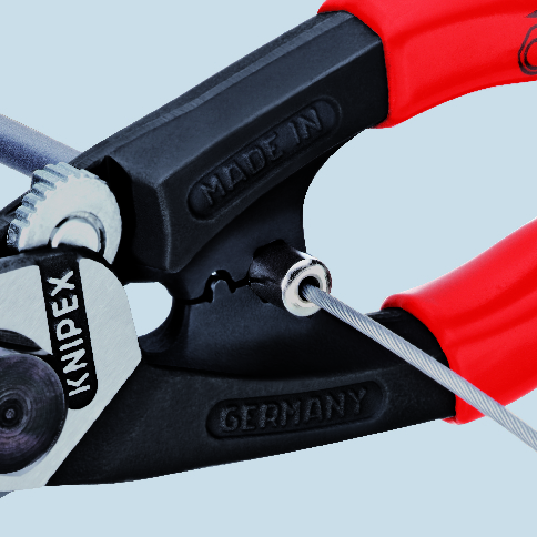 Kìm cắt cáp thép KNIPEX 95 61 190 SB, dài 190mm thumbnail 3