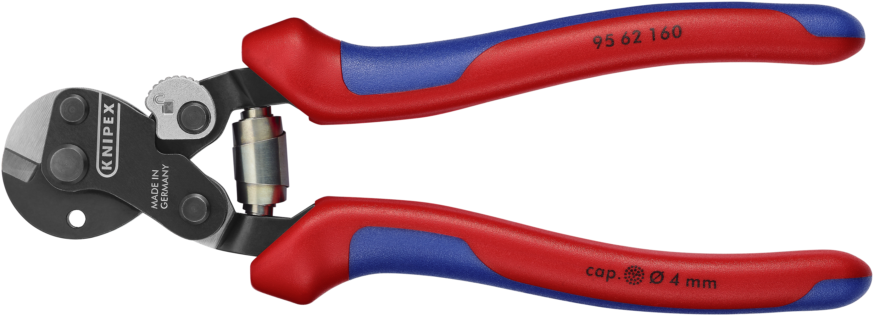 KNIPEX 95 62 160 SB Wire Rope Cutter also for high-strength wire rope 160 mm burnished with multi-component handles burnished thumbnail 3