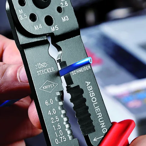 Kìm bấm cos dẹt KNIPEX 97 21 215 B, cắt cáp, tuốt dây thumbnail 6