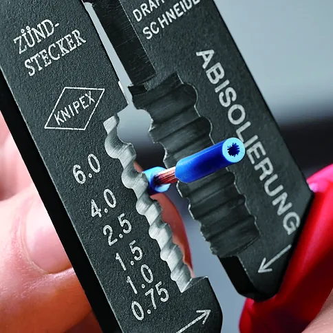 Kìm bấm cos dẹt KNIPEX 97 21 215 B, cắt cáp, tuốt dây thumbnail 5