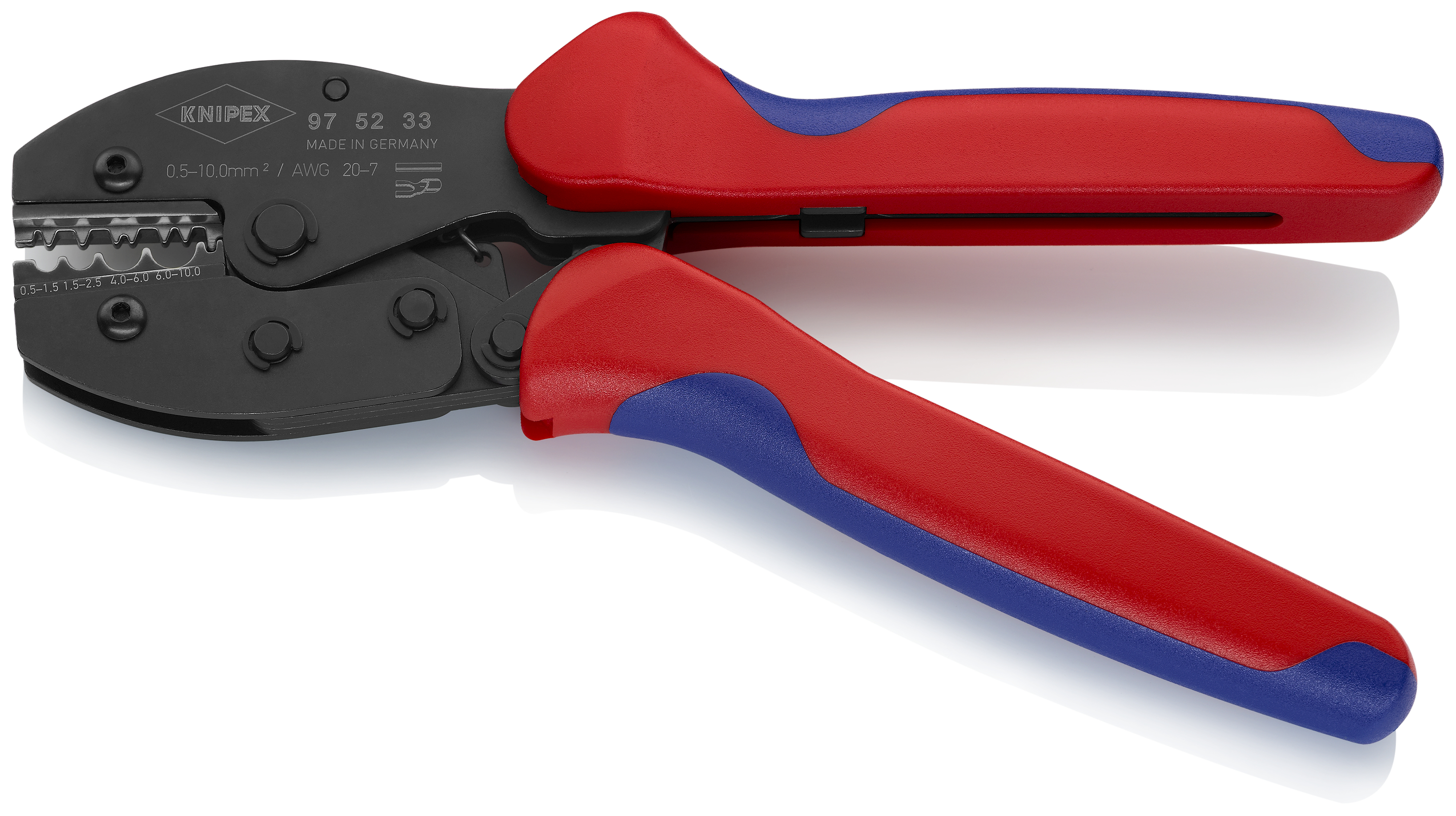 KNIPEX 97 52 33 SB PreciForce Crimping Pliers 220 mm burnished with multi-component handles thumbnail 2
