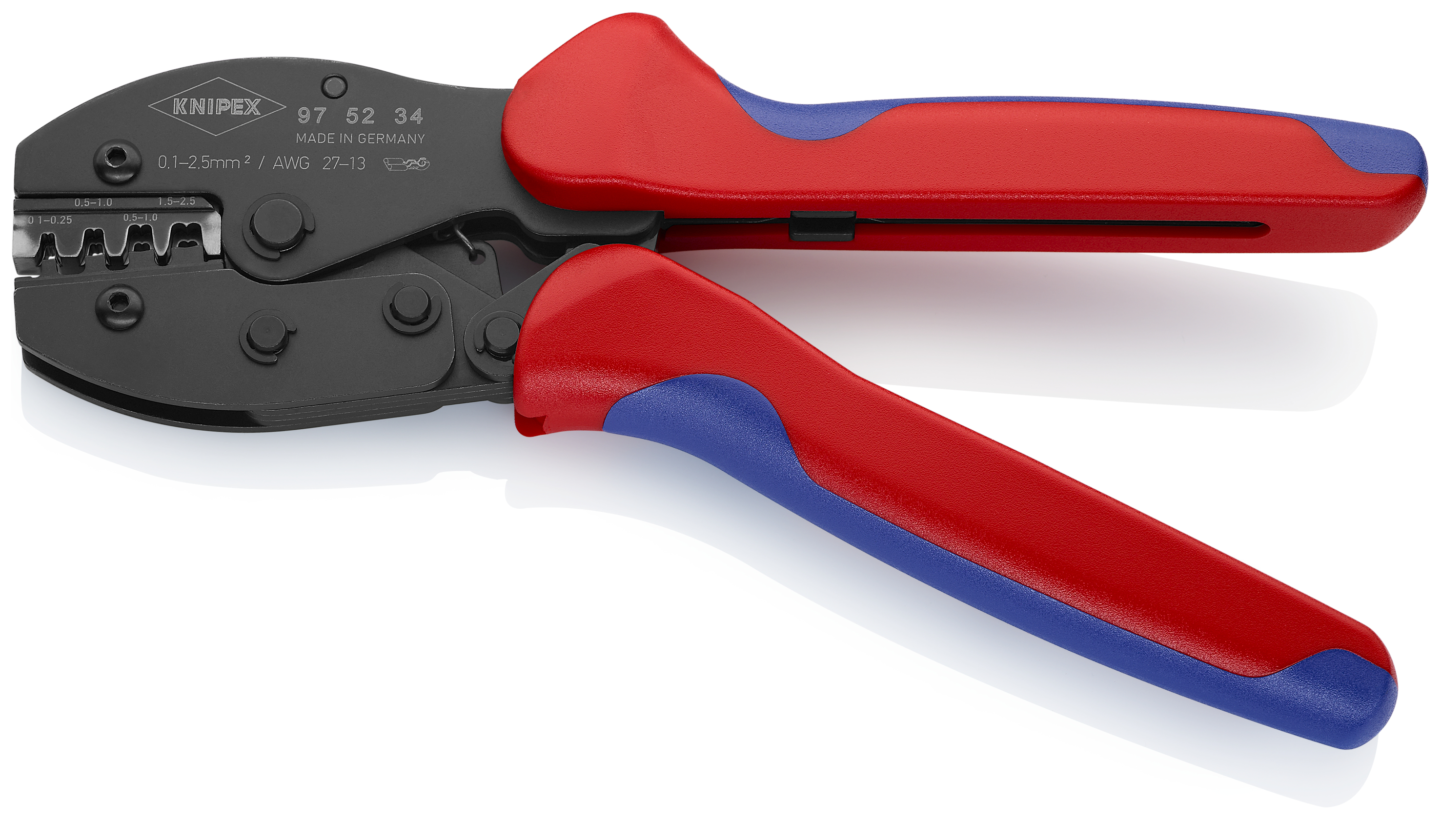 KNIPEX 97 52 34 SB PreciForce Crimping Pliers 220 mm burnished with multi-component handles thumbnail 2
