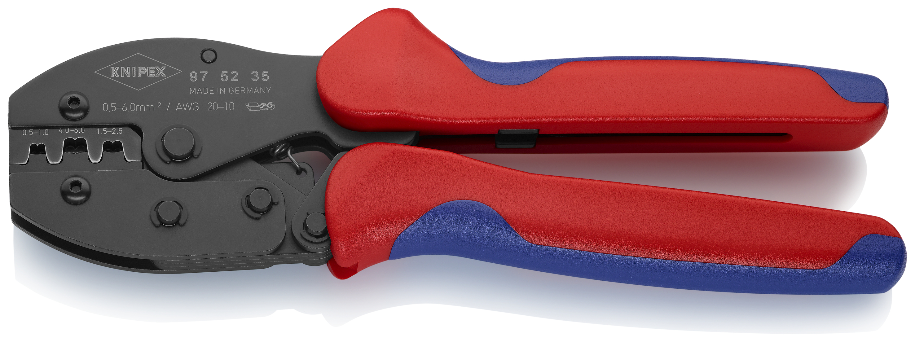 KNIPEX 97 52 35 SB PreciForce Crimping Pliers 220 mm burnished with multi-component handles