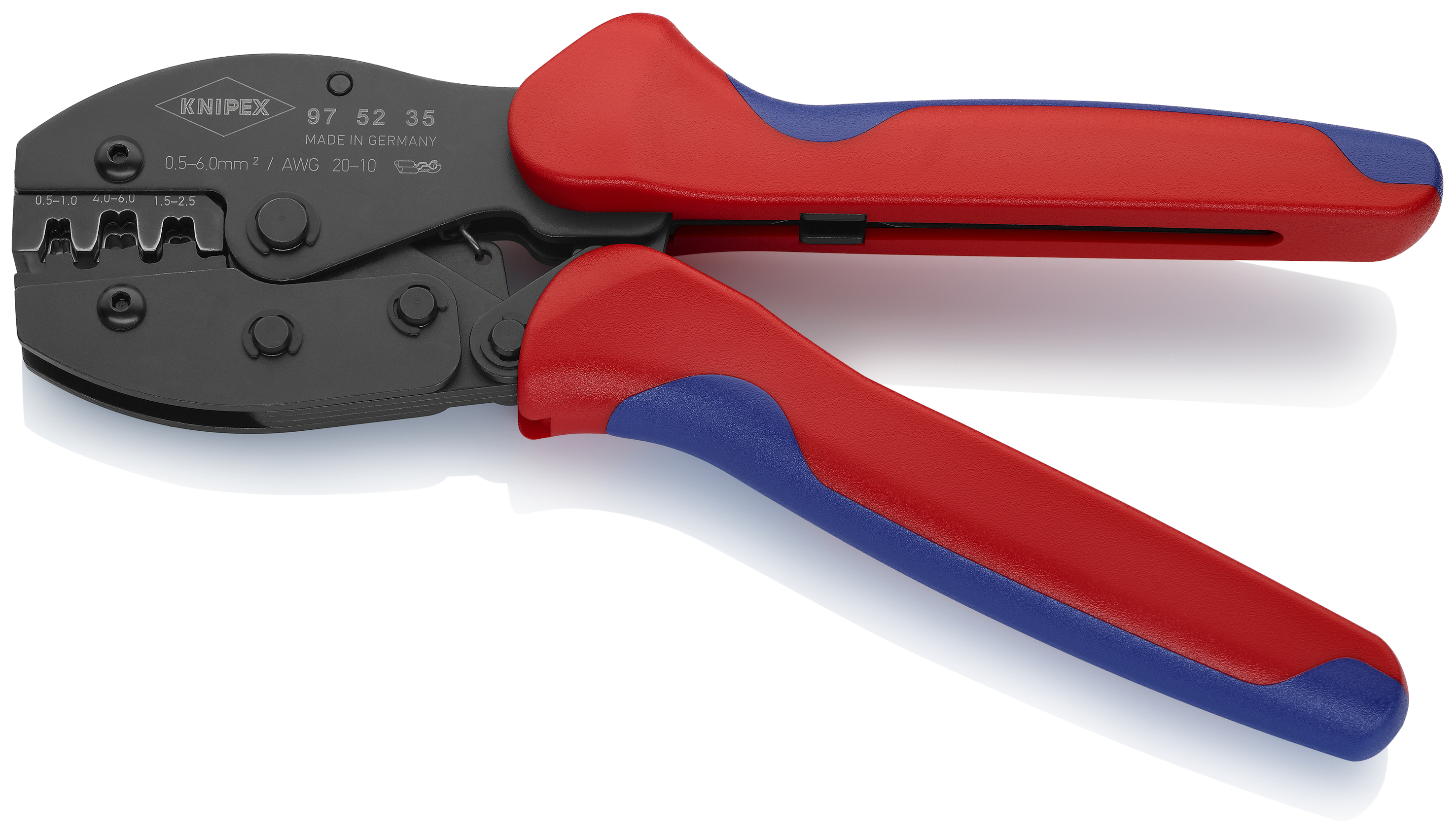 KNIPEX 97 52 35 SB PreciForce Crimping Pliers 220 mm burnished with multi-component handles thumbnail 2