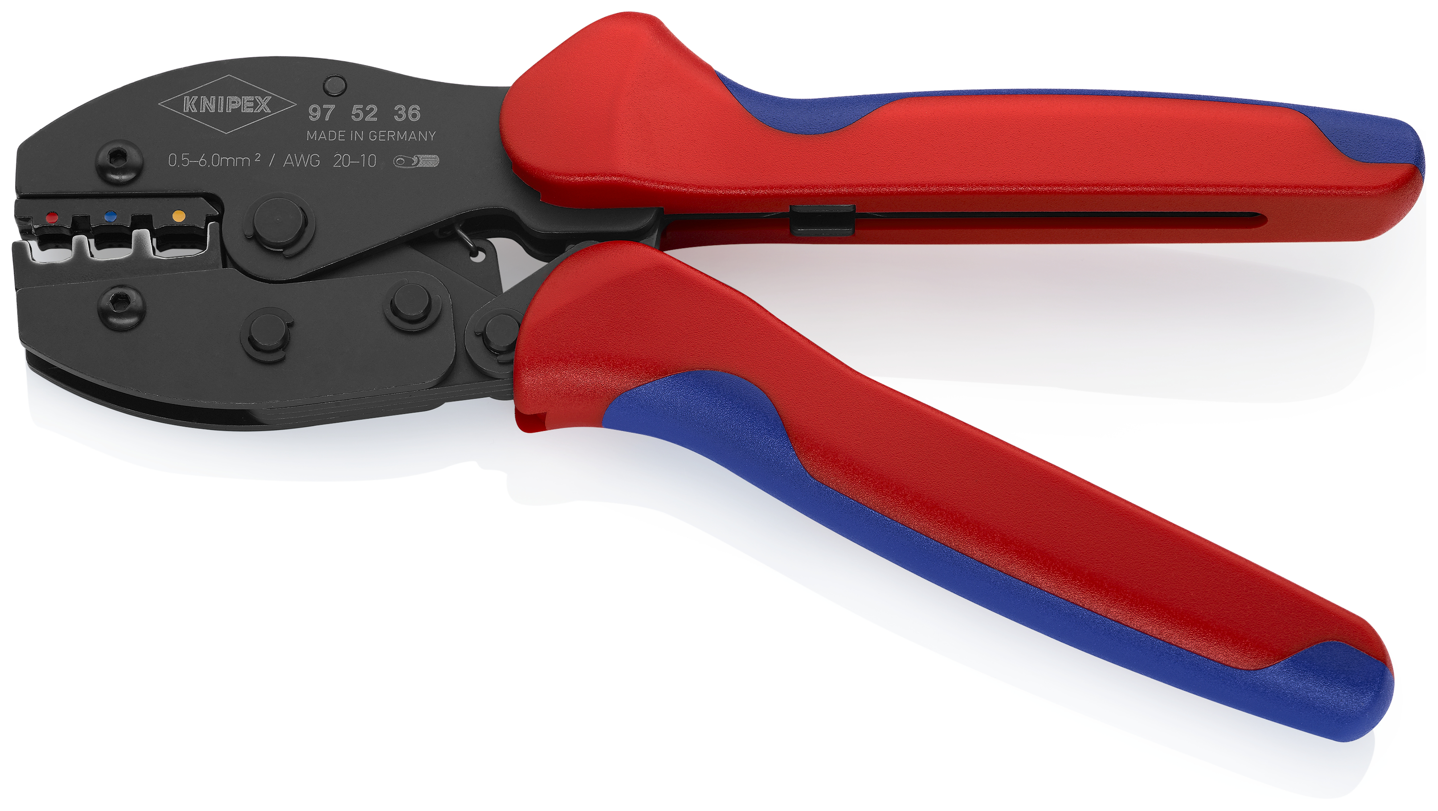 KNIPEX 97 52 36 SB PreciForce Crimping Pliers 220 mm burnished with multi-component handles thumbnail 2