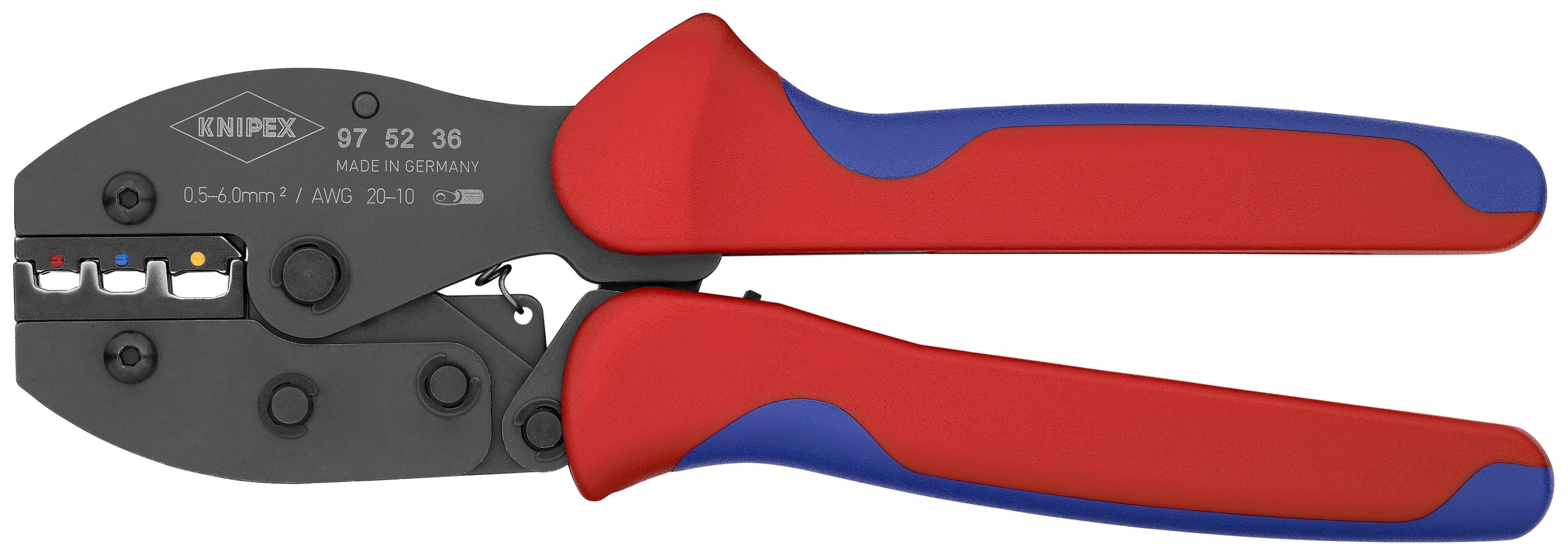KNIPEX 97 52 36 SB PreciForce Crimping Pliers 220 mm burnished with multi-component handles thumbnail 4