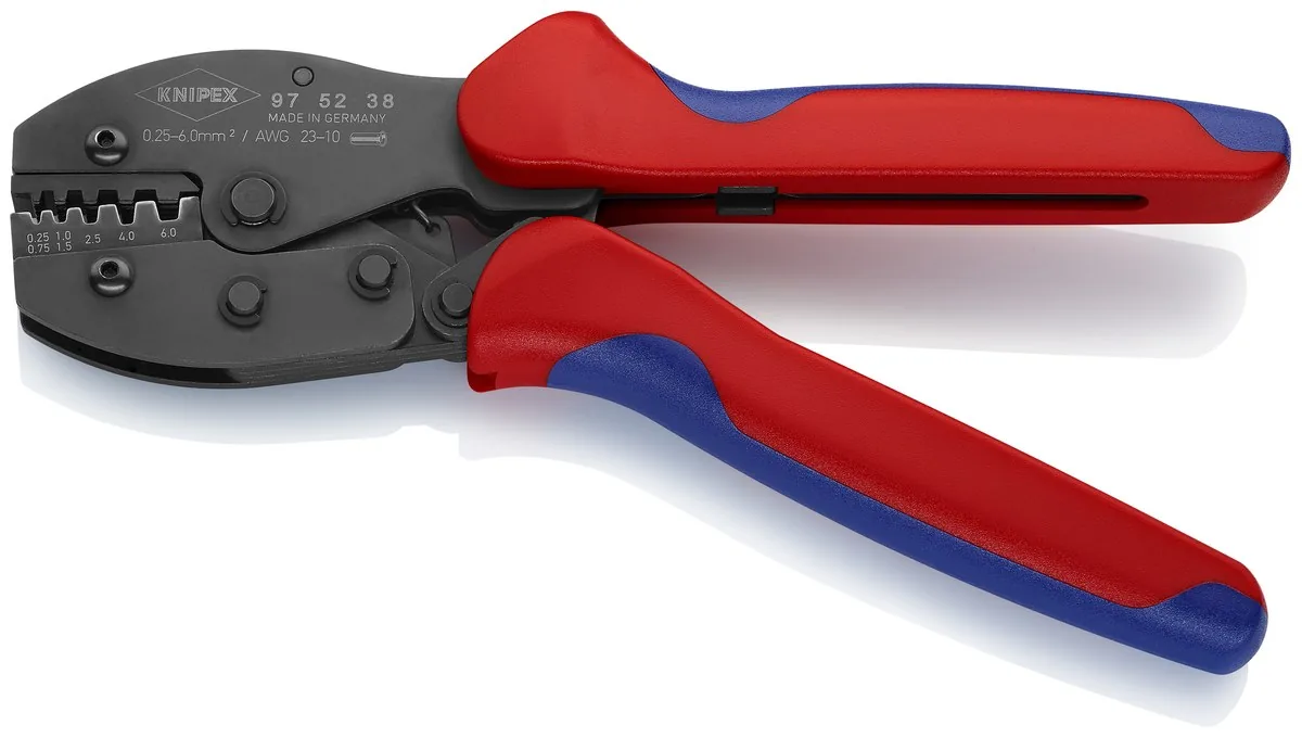 KNIPEX 97 52 38 PreciForce Crimping Pliers 220 mm burnished with multi-component handles thumbnail 3