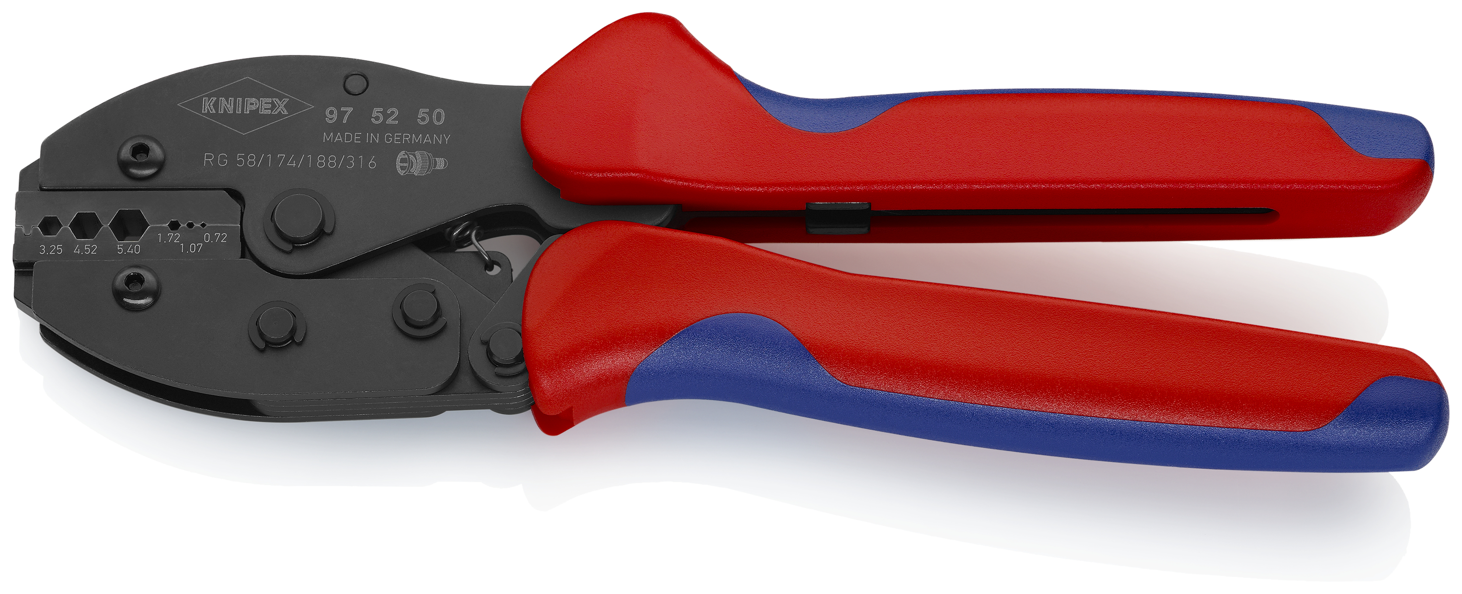 KNIPEX 97 52 50 PreciForce Crimping Pliers 220 mm burnished with multi-component handles thumbnail 3