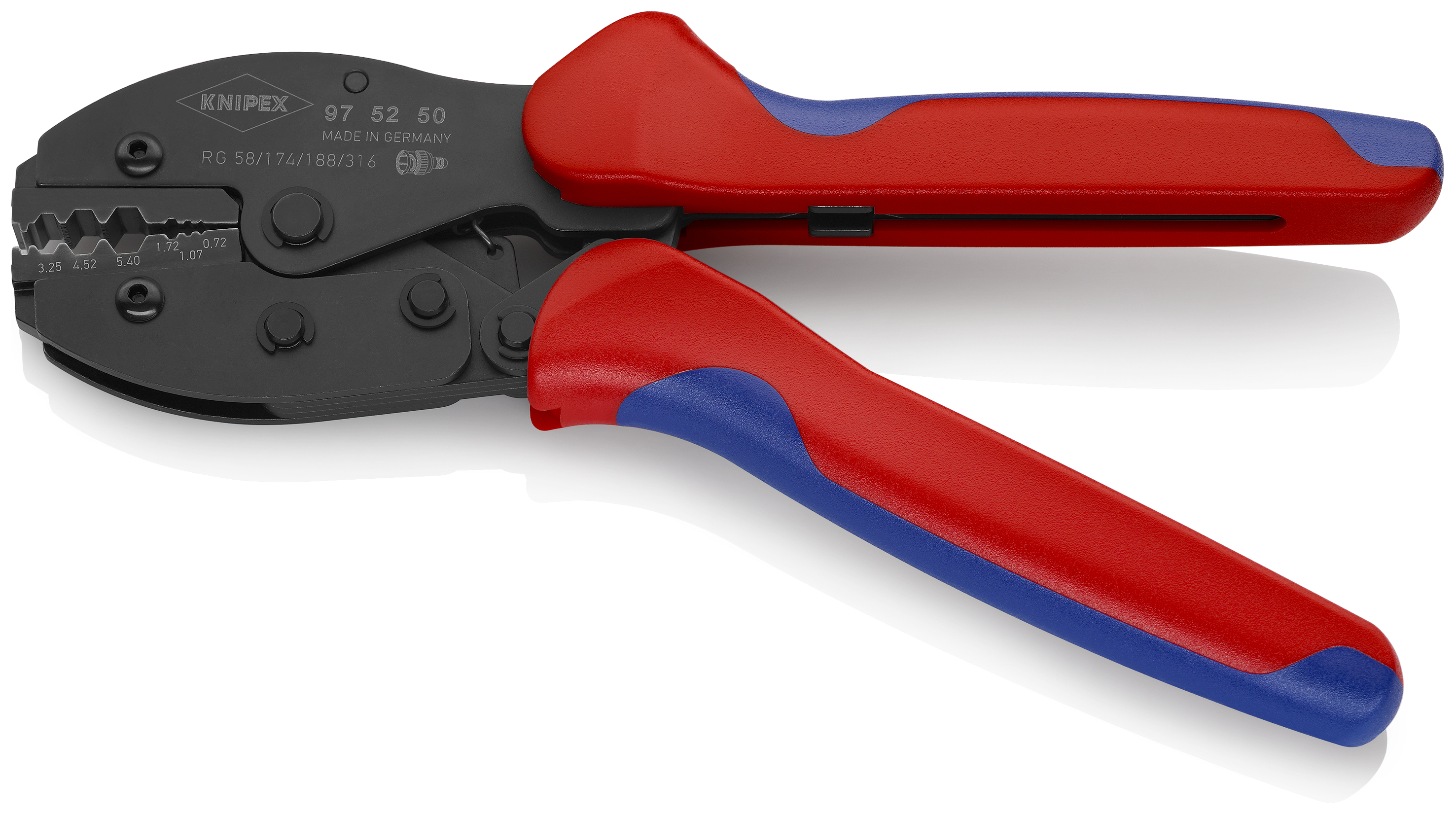 KNIPEX 97 52 50 PreciForce Crimping Pliers 220 mm burnished with multi-component handles thumbnail 2