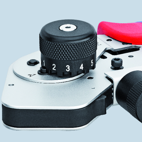 KNIPEX 97 52 63 DG Four-Mandrel Crimping Pliers for turned contacts 195 mm chrome-plated with multi-component handles chrome-plated thumbnail 8