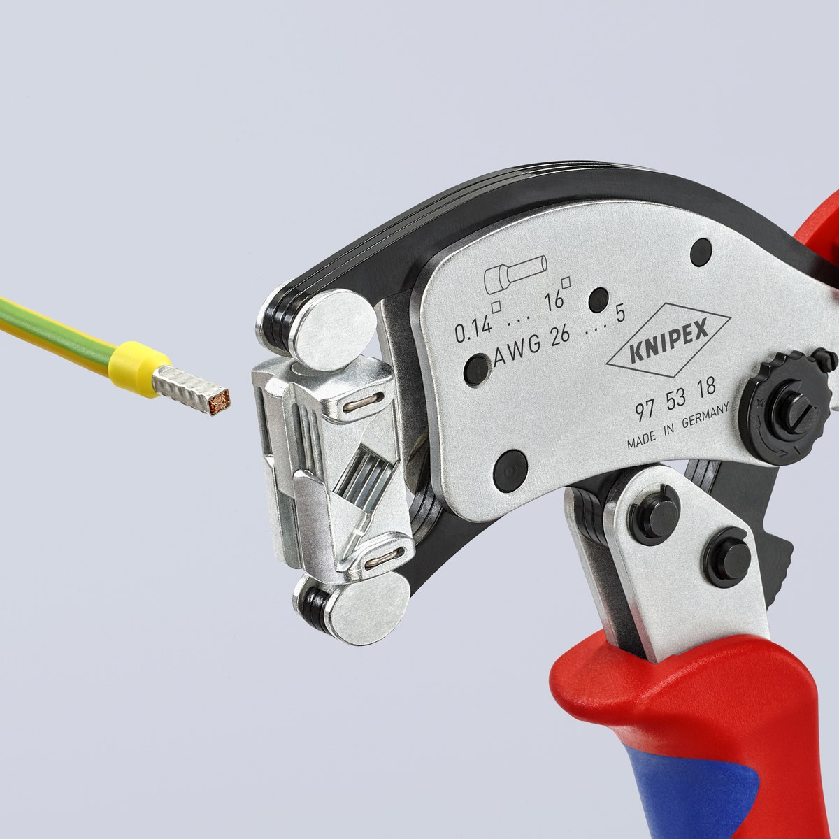 Kìm bấm đầu cốt ống Twistor tự chỉnh KNIPEX 97 53 18, dài 200mm thumbnail 8