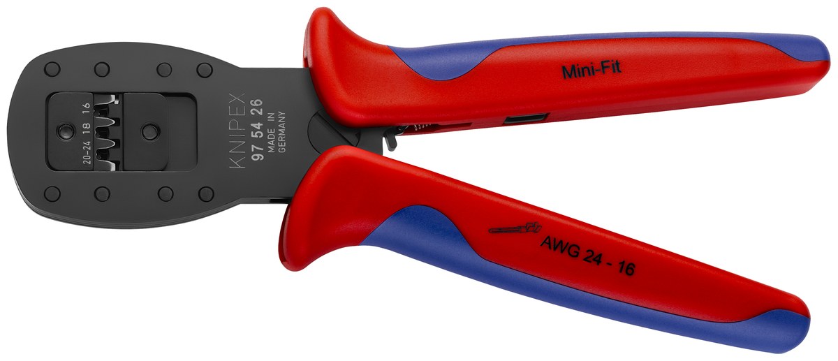 Kìm bấm micro plug KNIPEX 97 54 24, dài 190mm thumbnail 2