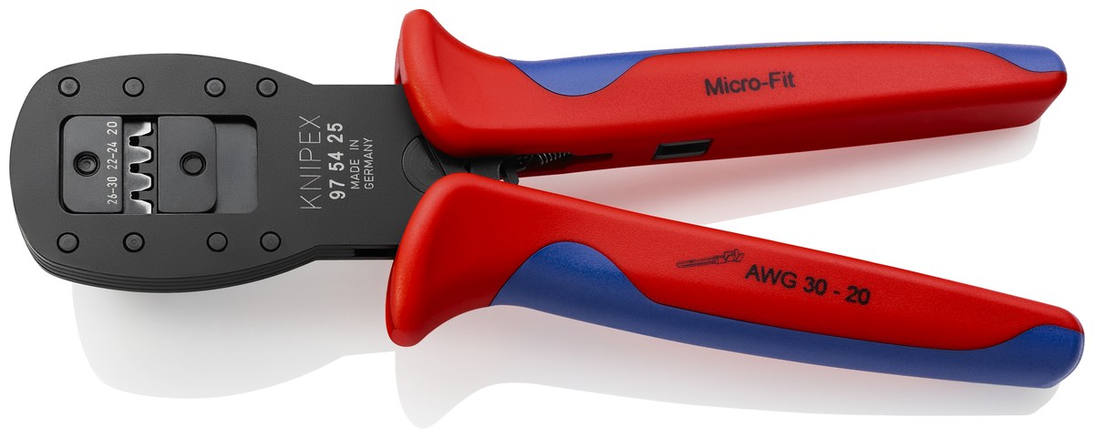 Kìm bấm micro plug KNIPEX 97 54 25, dài 190mm