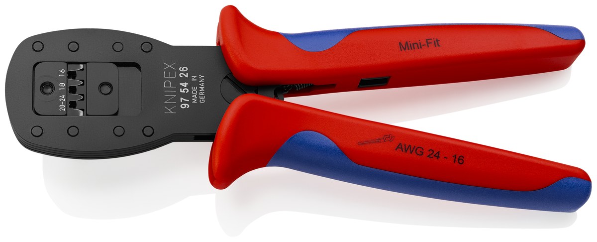 Kìm bấm micro plug KNIPEX 97 54 26, dài 190mm