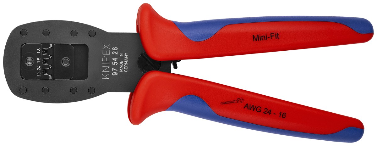 Kìm bấm micro plug KNIPEX 97 54 26, dài 190mm thumbnail 3