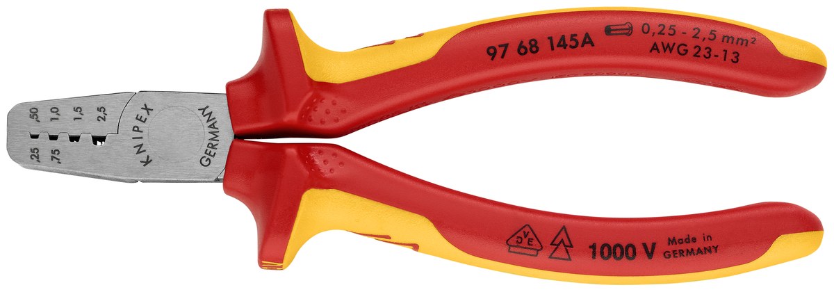 Kìm bấm cos thân ngắn KNIPEX 97 68 145 A, dài 145mm thumbnail 3