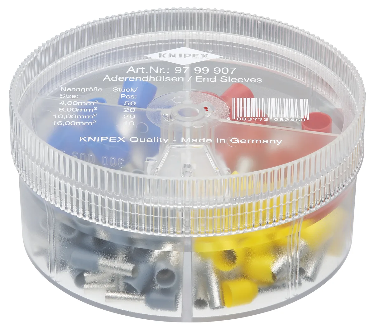 KNIPEX 97 99 907 Assortment boxes with 100 insulated wire ferrules 4 parts thumbnail 2
